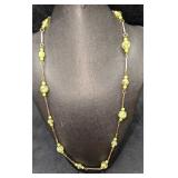 Vintage Italian Murano Art Green And Gold Glass Be