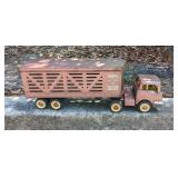 Large Vintage Metal Structo Livestock Trucking Sem