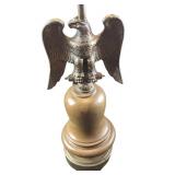 Vintage American Eagle Cast Resin Lamp