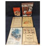 6 Vintage Christmas Religious Sheet Music