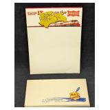 Vintage  Frisco Train Notepad & M-K-T Ink Blotter