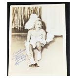 Autographed Ice Skater Joan Hyldoft Photo