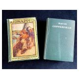 (2) Antique Books David Copperfield & Kidnapped