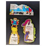 3 Absolut Vodka Peppar Advertising Art Pins / Broo