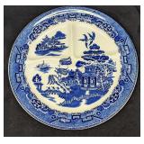 Vintage Blue Willow Separated Fine China Plate