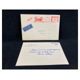 Signed Note From Italian President Sandro Pertini