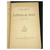 1911 Arthur Chuquet Lettres de 1812 PRemiere Serie