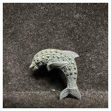 Marcasite Small Stone Sterling Silver Dolphin Broo