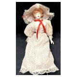 Vintage "The Gibson Girl" Porcelain Doll 16"