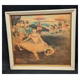 Framed Edgar Degas Ballerina Print on Board