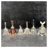 Group of Decorative Glass Bells Assorted Styles