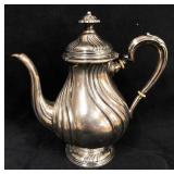 Turn of the Century German .830 Silver Teapot