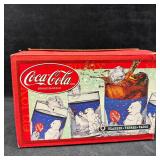 Coca Cola Polar Bears and Seal Glassware Set Five