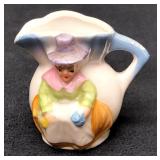 Vintage German Porcelain Miniature Pitcher Lady