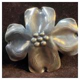 Dogwood Flower Style Sterling Silver Elegant Hand
