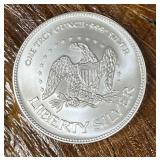 .999 Fine Silver A-Mark Liberty 1oz Bullion Round