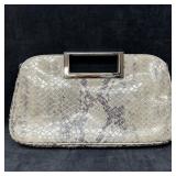 Michael Kors Snakeskin Embossed Leather Clutch Han