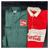Coca Cola Promotional Shirts Green Work Shirt and