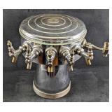 Vintage 6 Tap Metal Draft Tower