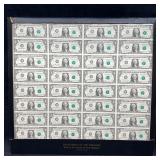 Uncut 1981 Full Sheet Of $1 Bills (Richmond)