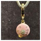 Juicy Couture Pink Cupcake Opening Charm with Crys