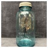 Mold 1 Underlined Antique Aqua Blue Ball Perfect M