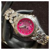 Fossil Blue AM-3666 Pink Dial Women