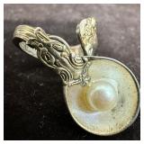 Pearl Gorham Sterling Silver Bent Spoon Style Ring