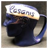Vintage French Cafe Bistro - Blue Ceramic "Casanis