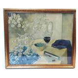 Framed and Glazed Print, Still Life