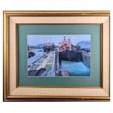 Fine Art Print Framed Dock Painting