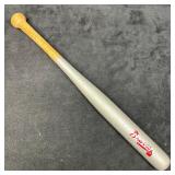 Mini Wooden Baseball Bat Braves Silver Color