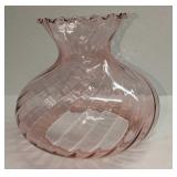 Vintage Glass Swirl Lamp Shade