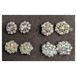 Vintage AB Crystal Rhinestone German Unsigned Broo