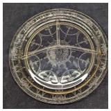 Yellow Depression Glass Divided Plate