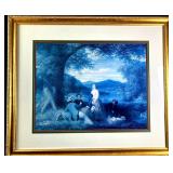 Large "Picnic Above the Hudson" by Thomas Prichard