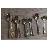 23 Vintage Gold Plated Spoons