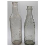 2 Vintage  Kli-Cola And E.A. Bain Glass Bottles