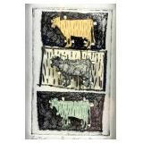 Cow Trio Framed Print D81