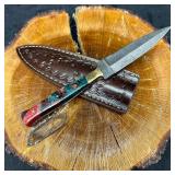 Fixed Blade Knife Spear Point Dagger Style MHS Cut