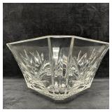 Waterford Crystal Cut Glass Hexagonal Bowl
