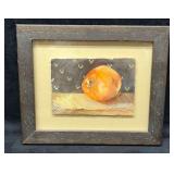Small Framed Original Watercolor By Marty Yokawoni