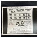 John Dillinger Wanted Poster 1934 DOJ Division of