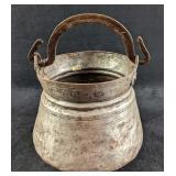 Antique Copper Pot With Handle