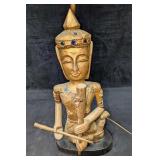 Vintage Thai Or Burmese Carved Gilt Wood Converted