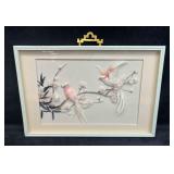 Vintage Chinese Bird Shadow Box