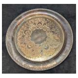 Vintage V.M. Rogers Silver Plated 15" Serving Plat