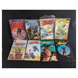 Eight Assorted Vintage Comics Sci-Fi