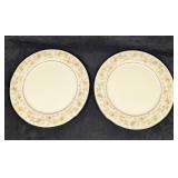 2 Retired Noritake Blossom Time Dinner Plates C
