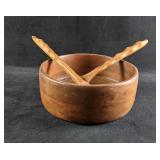 Wooden Salad Bowl Set